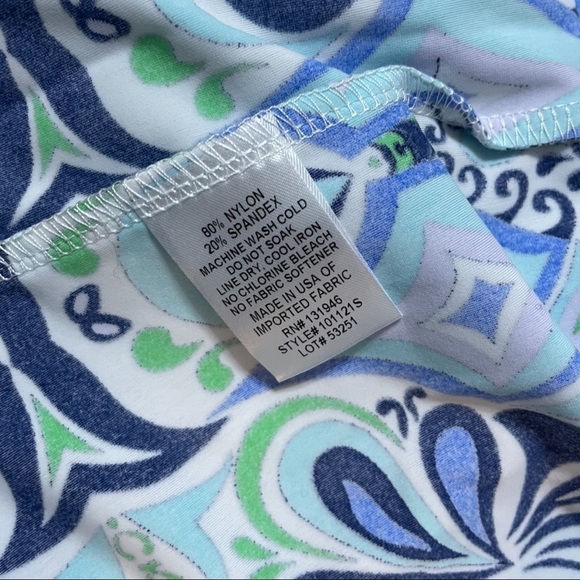 Jude Connally Ella Crew Neck T-Shirt Dress Mod Mosaic Blue Small - Picture 3 of 9